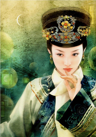 搖曳生姿的滿族風情:女子旗裝