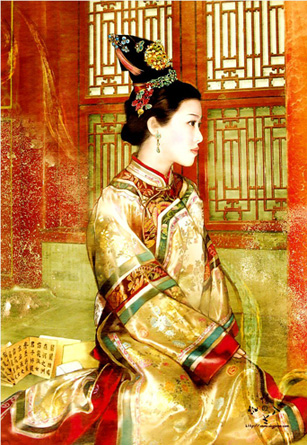 搖曳生姿的滿族風情:女子旗裝
