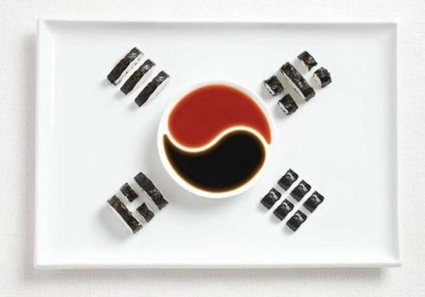 創(chuàng)意美食廣告:可以吃的國旗