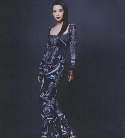 李冰冰登美版雜志 奢華貴氣氣質不俗