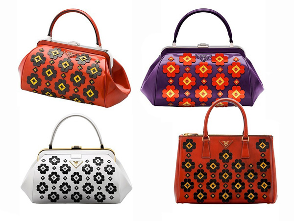 把優雅玩出俏皮感 Prada2012秋冬復古手袋