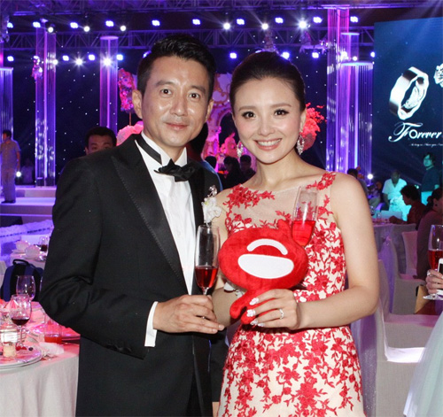 孫茜蔡遠航北京大婚 孫儷攜