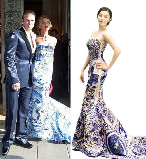 劉曉慶青花泡泡禮服再扮嫩 “中國風”驚艷盛典